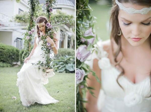 wedding dress, flowers and wedding dresses