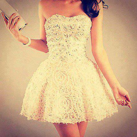 perfectly, beauty, short dress and wedding dress
