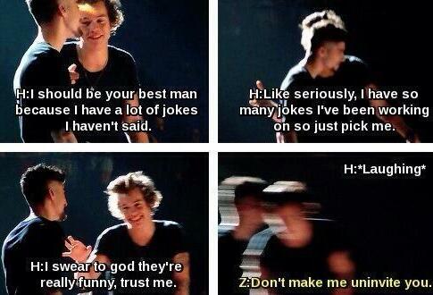 zayn malik, jokes and best man