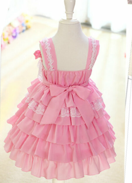pink, flower girl dress and wedding dress