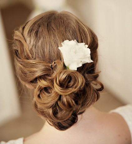 brunet, cute and flower