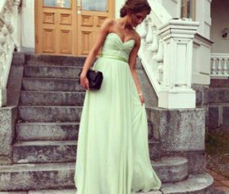 bridesmaid, mint and longdress