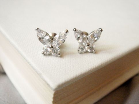 cute, butterfly and jewelry