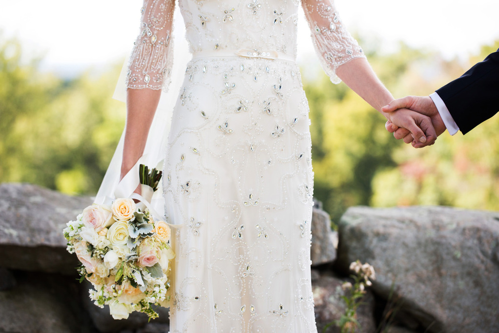 fancy, flowers, white and long dress