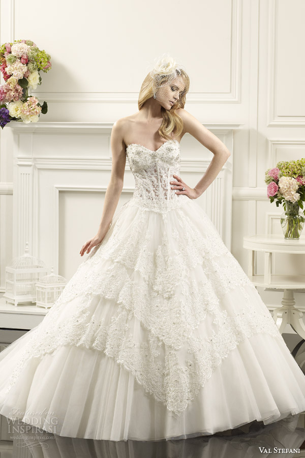 val stefani and wedding dress