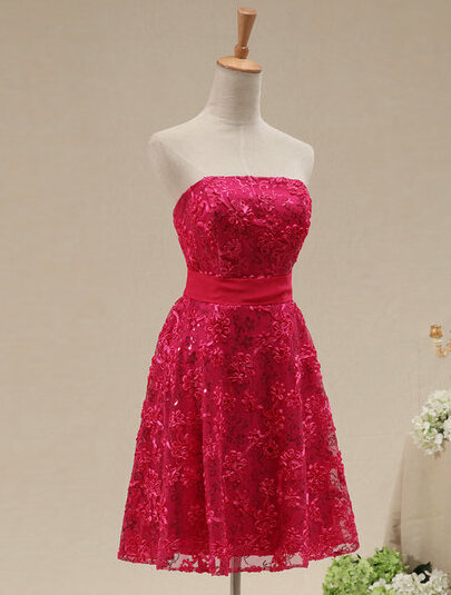 red dress, bridesmaid dress and women dress