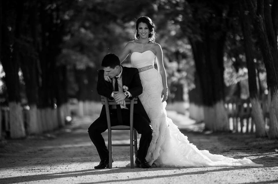 wedding dress, black amd white, bride and <3