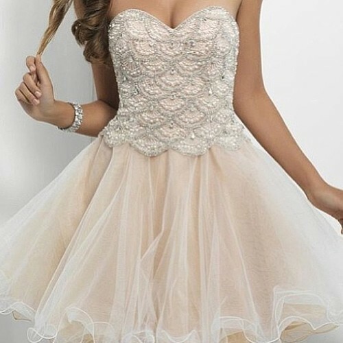 brunette, prom dress, teenage and sweetheart neckline