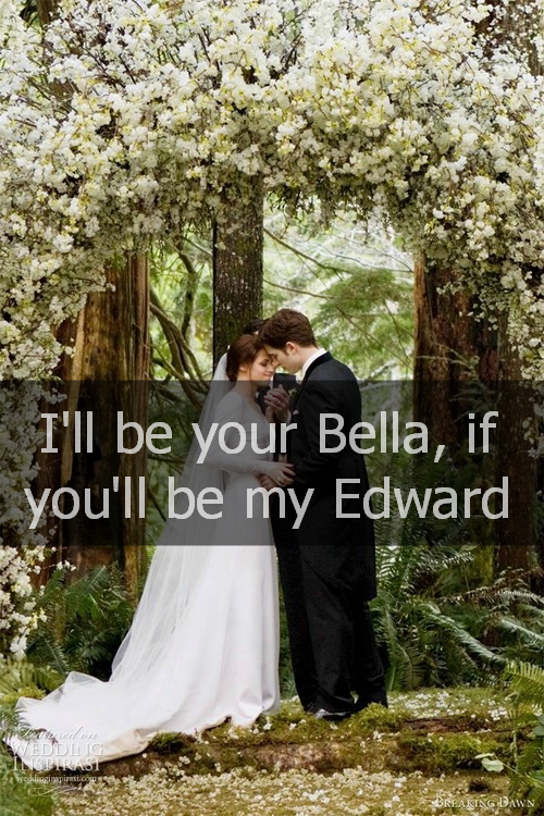 twilight, kiss, bella and edward