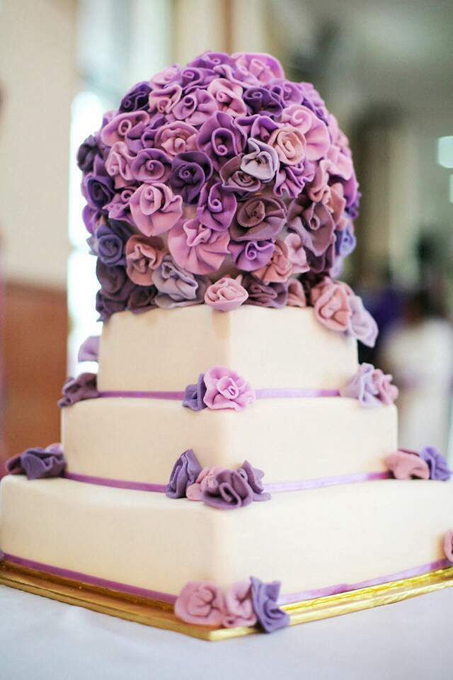 square lilac cake, delicious, wedding cakes and beautiful wedding cakes