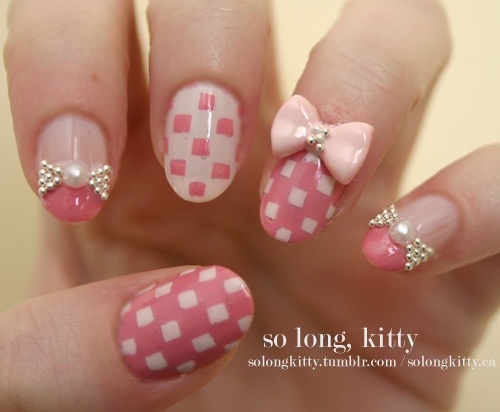 nail, nail art and white