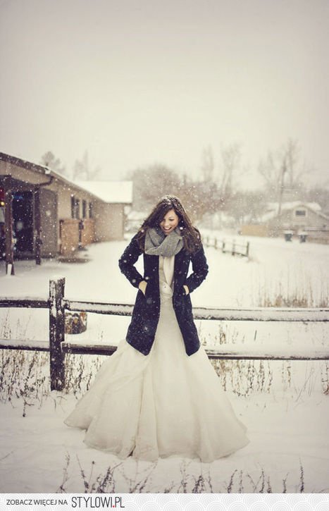 winter, jacket, scarf and smile