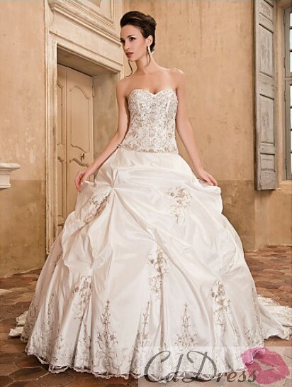 long, fashion and ball gown wedding dress