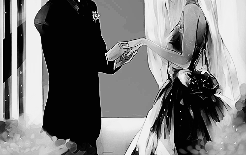 anime, black and white and monochrome