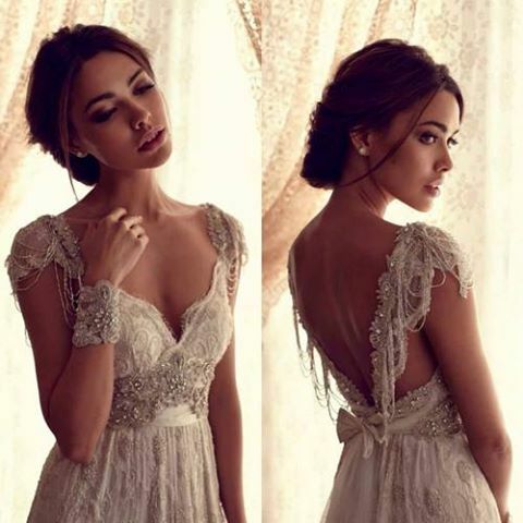 luxury, look like a bride to be, wrote dress and make up