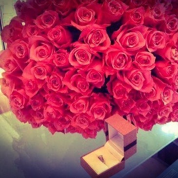 ring, flowrs and pink