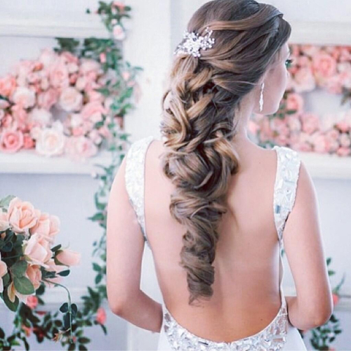 hair style, boda, flowers and beautiful
