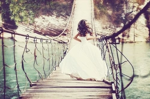 dress, smile and bridge