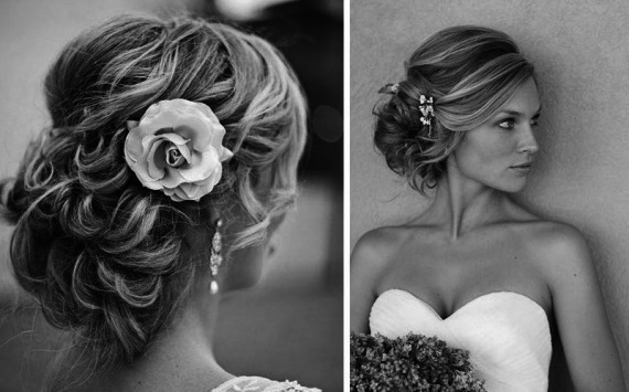 WeddingHair, black and white and hair style