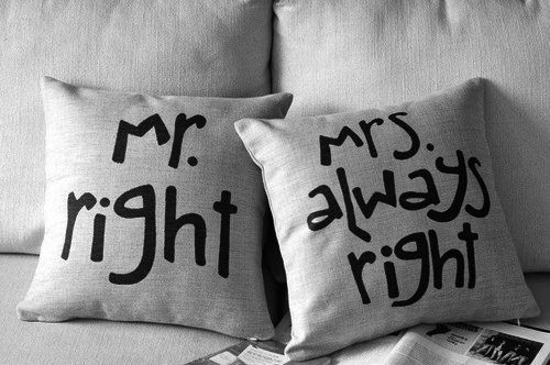 black and white, pillow and love