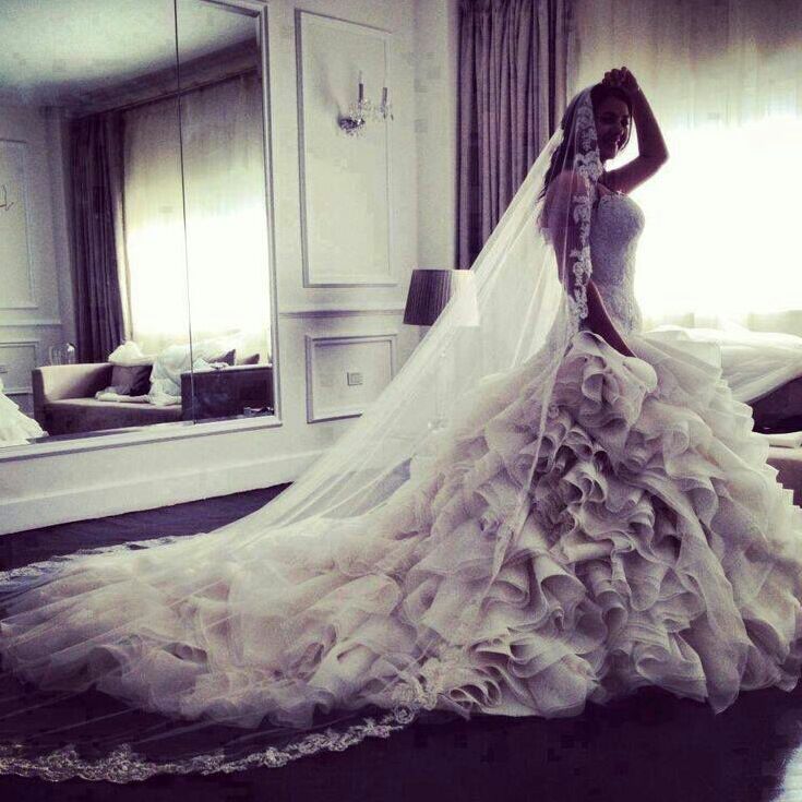 wedding gown.
