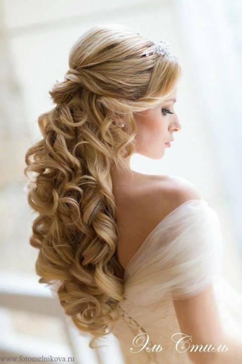 fragile, blondy, white beauty and wedding dress