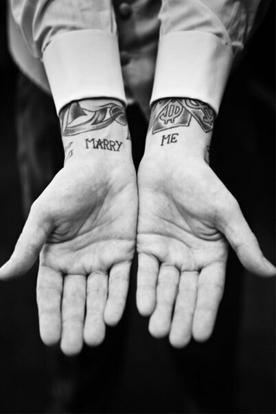 hand, love and marry me