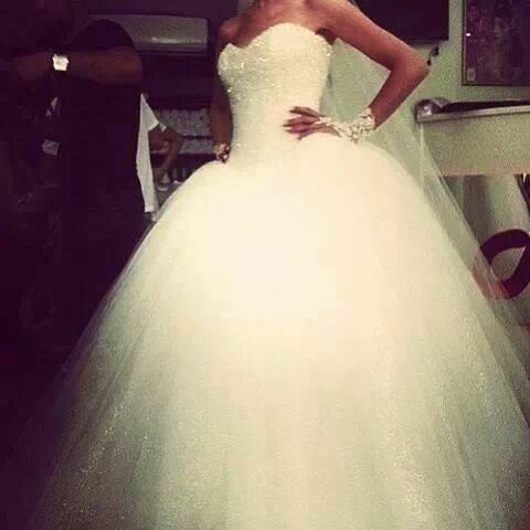 white, stunningly beautiful, wedding dress and gorgeous