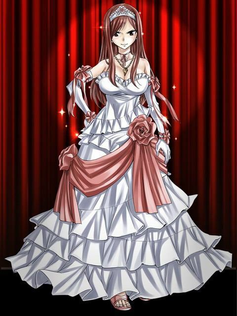 dress, wedding dress, fairy tail and pretty