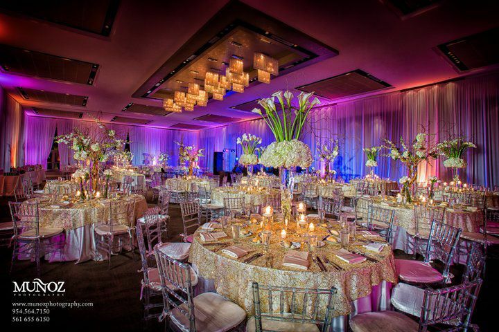 purple and reception
