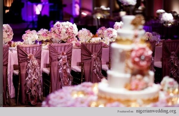 event styling, dinner setting and purple