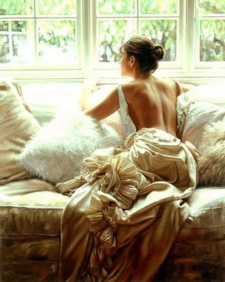 window, wedding dress and bride