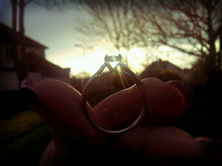 romantic, evening and engagement rings