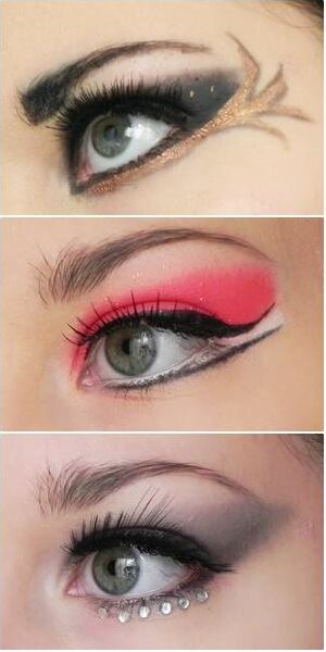 makeup, catching fire and red