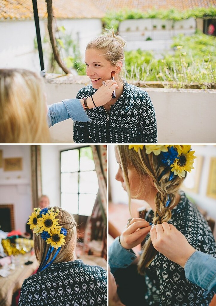 hair style and beautiful bride