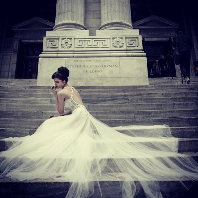 alone, hair, bride and wedding dress