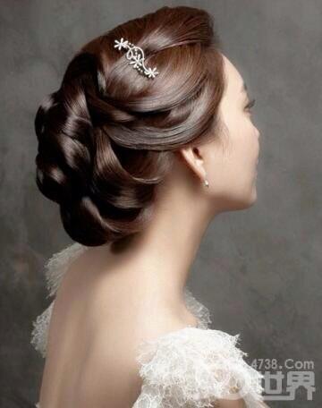 cute, silky and smooth hair and wedding bun