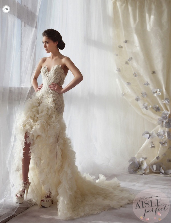 white dress, ornate dress, ziad nakad and wedding dress