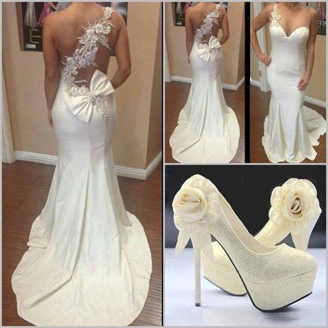 white, dress, glitter and high heels