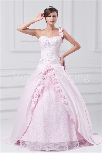 pink wedding dresses and en
