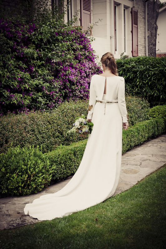 flowers, garden, white and wedding dress