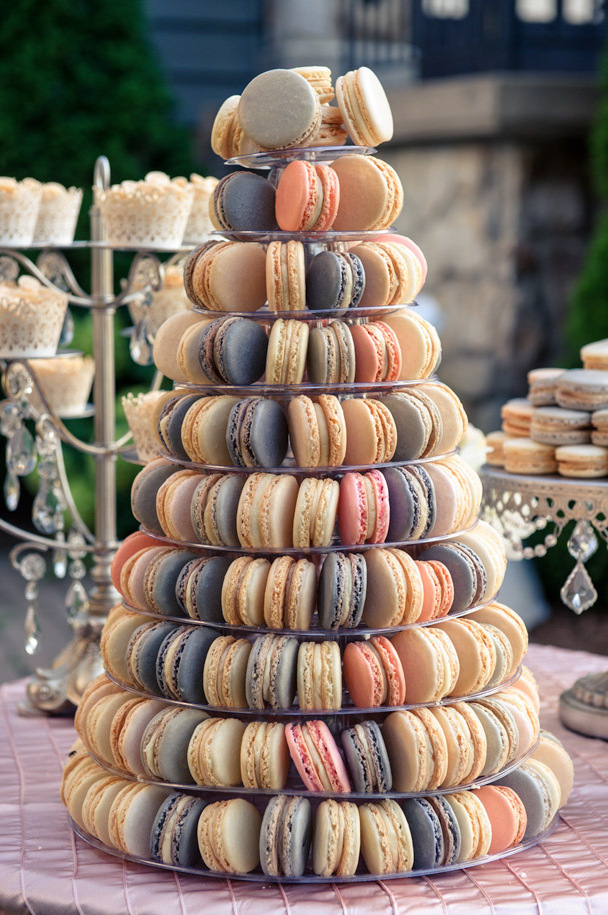 elegant, lavish and cookie tower. romantic