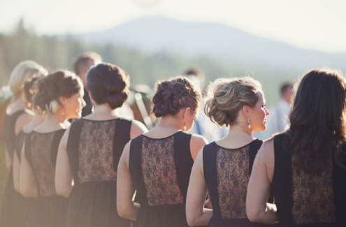 lace, bridesmaids and fashion