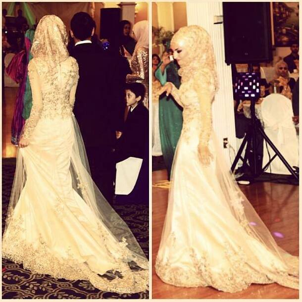 wedding dress, muslim wedding, hidjab and muslim