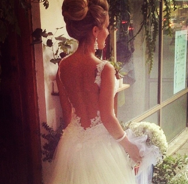 dress, white, girl and flowers
