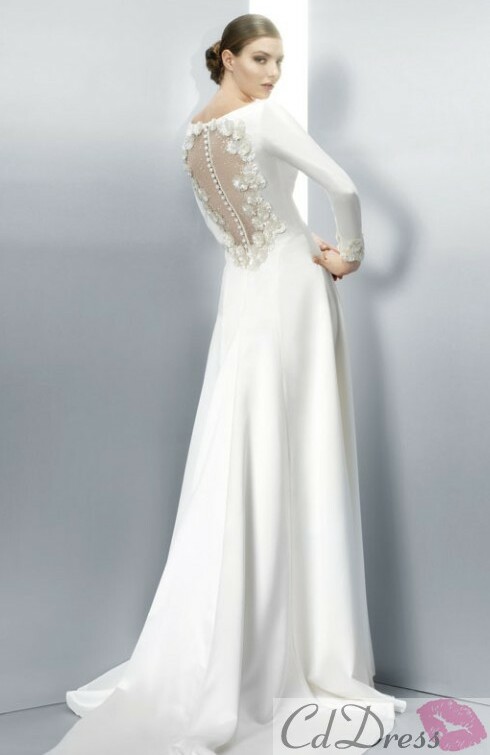 wedding dress, wedding gown, long and white