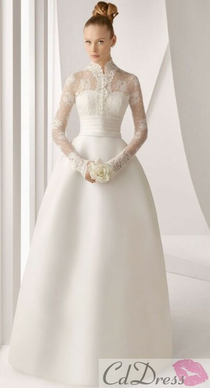 winter wedding dress, long and wedding dress 2014