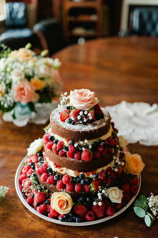 yum, cake, roses and fruit