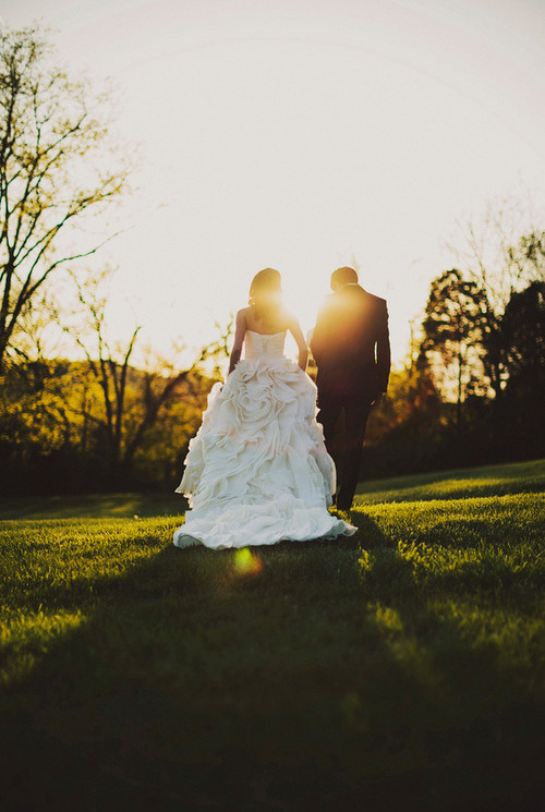 love, sunset, couple and marriage