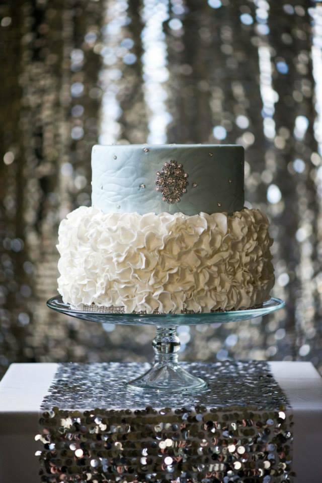 cake, white, blue and lovella bridal